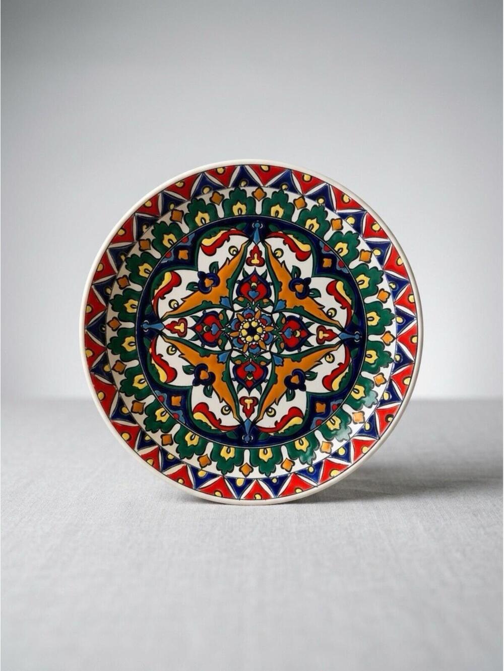 Handmade Nefitosi Keramik Decorative Pottery Plate Decor